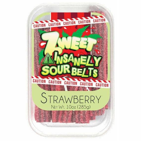 Galil Brands - Insanely Sour Strawberry Belts | Zweet | 10 oz