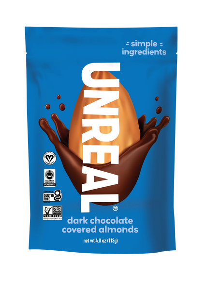 UNREAL - Dark Chocolate Covered Almonds - 6 bags