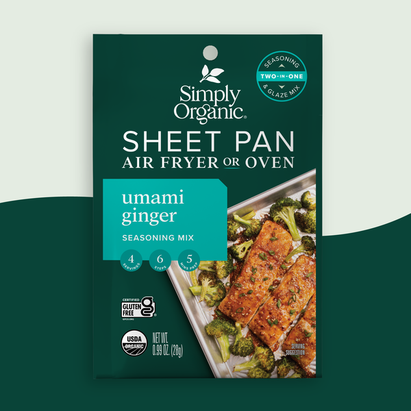 Simply Organic - Sheet Pan Seasoning Mix, Umami Ginger, Certified Organic
