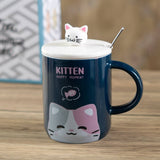 Urban Tokyo - Kitten 12oz Mug With Lid and Spoon (10/30)