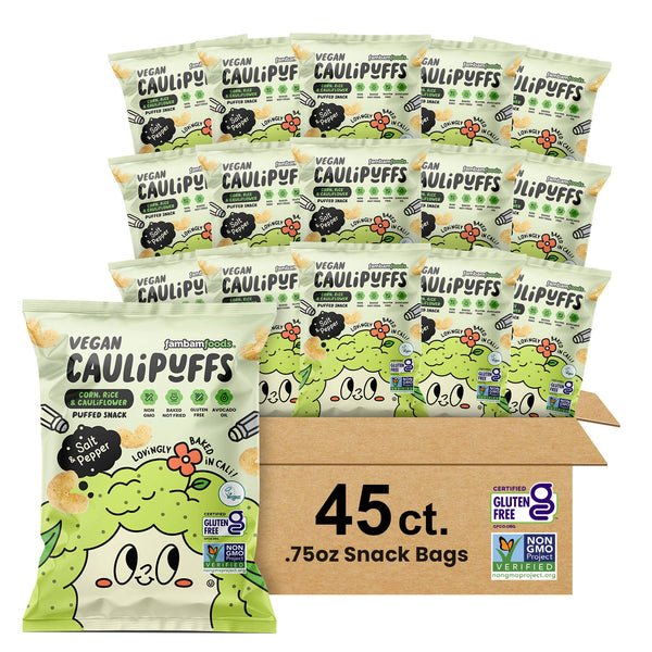CauliPuffs - CauliPuffs Vegan Salt & Pepper (45ct) Snack Packs