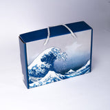 Urban Tokyo - Great Wave Double Rice Set of 10oz 4.5"D Bowl With Chopsticks Gift Set 1/16)