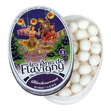 The French Farm - Les Anis de Flavigny Blackcurrant Flavored Mints 1.8oz