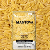 Fine Italian Food - Mantova Bronze Cut Orzo Pasta, 1 lb.