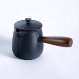 Urban Tokyo - Kyusu Style Side Handle 18.5oz Cast Iron Tea Pot (1/8)