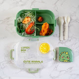 Urban Tokyo - Dinosaur Lunch Box with Spoon and Fork (1/24)