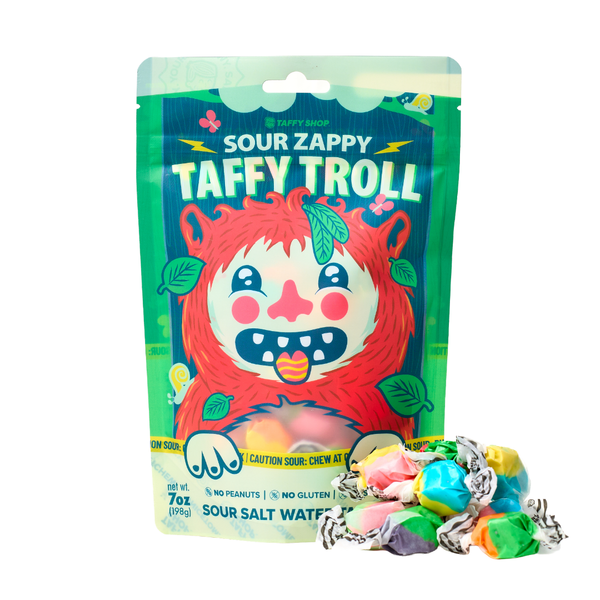 Taffy Shop - Sour Zappy Taffy Troll Bag