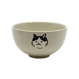 Urban Tokyo - Cat Design 4.5"Dia Porcelain Rice Bowl White (6/48)