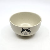 Urban Tokyo - Cat Design 4.5"Dia Porcelain Rice Bowl White (6/48)