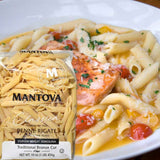 Fine Italian Food - Mantova Bronze Cut Penne Rigate Pasta, 1 lb.