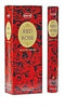 DESIGNS BY DEEKAY INC - HEM RED ROSE HEXAGONAL INCENSE