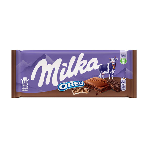 Fine Italian Food - Milka Oreo Brownie Chocolate Bar, 100g