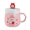 Urban Tokyo - Strawberry Bunny Rabbit Pink 14oz Mug With Lid and Spoon (12/36)