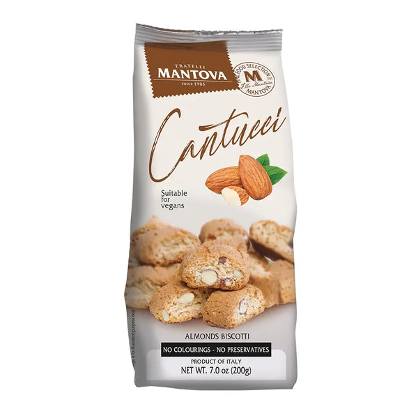 Fine Italian Food - Mantova Cantucci with Almonds, 7 oz.