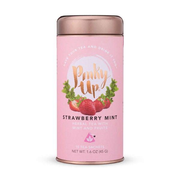 Pinky Up - Strawberry Mint Herbal Tea  15 Sachets