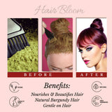 PRIDE INDIA BRANDS - Hair Bloom Natural Burgundy Hair Color 12 sachets (10gm)