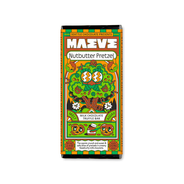 Seattle Chocolate Presents Maeve - Nutbutter Pretzel Truffle Bar