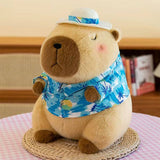 Showcase - Capybara 9" Kawaii Hawaiian Vacation Shirt & Hat Plush Toy