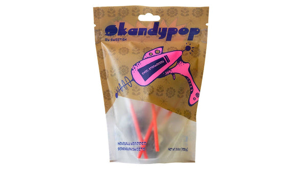 Sweetish- Swedish Candy Wholesale - SkandyPop Chocolate Covered Strawberry 3.6oz Bag