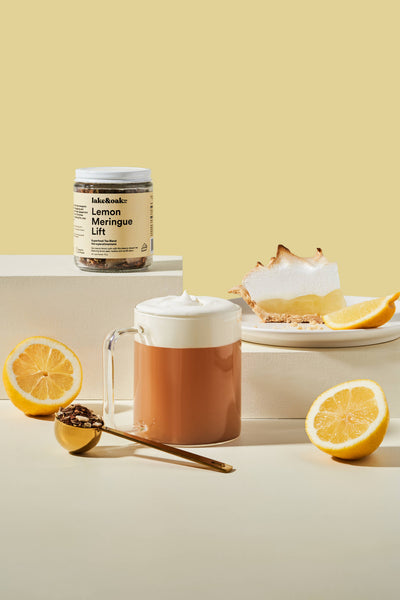Lake & Oak Tea Co. - Lemon Meringue Lift - Superfood Tea Blend: Retail Glass Jar