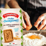 Fine Italian Food - Campiello Shortbread Cookies with Whole Wheat Grains, 12 oz.