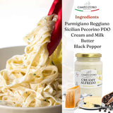 Wholesale Italian Food - Campo D'Oro  Creamy Alfredo Pasta Sauce.: 1 Unit (24 oz)