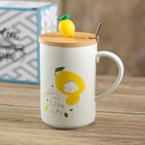 Urban Tokyo - Lemon 12oz Mug With Lid and Spoon (10/30)
