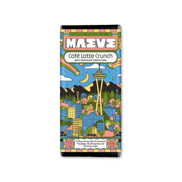 Seattle Chocolate Presents Maeve - Café Latte Crunch Truffle Bar