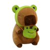 Showcase - Capybara 9" Kawaii Matching Frog Hat & Purse Plush Toy (1pc)