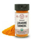 Pure Indian Foods - Lakadong Turmeric (High Curcumin >7%), Certified Organic: 2.3 oz Glass Bottle