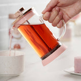 Pinky Up - Riley™ Glass Portable Mini Coffee and Tea Press Pot 12oz