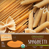 Fine Italian Food - Mantova Organic Whole Wheat Spaghetti Pasta, 1 lb.