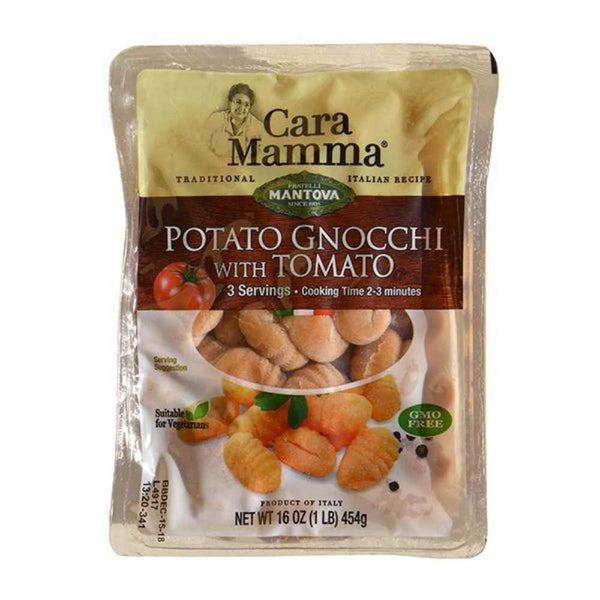 Fine Italian Food - Mantova Cara Mamma Potato Gnocchi with Tomato, 1 lb.