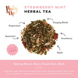 Pinky Up - Strawberry Mint Herbal Tea  15 Sachets