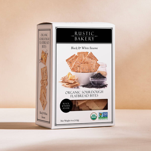 Rustic Bakery - BITES - Black & White Sesame Box 12/case