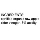 Fine Italian Food - Mantova Org. Raw Unfiltered Apple Cider Vinegar, 34 fl. oz.
