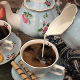 Brew To A Tea - BTaT Floral Tea Set - 4 Cups, Teapot, Creamer & Sugar
