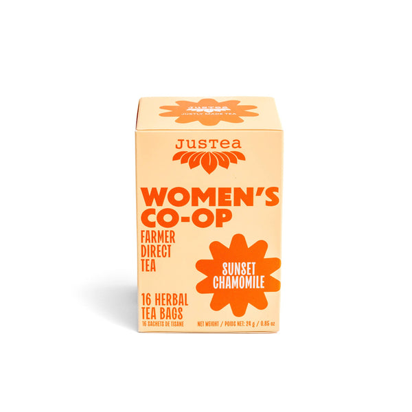 JusTea (No Duties | Ships from CAN/USA) - Sunset Chamomile Tea Bags - Organic, Fair-Trade, Herbal Tea