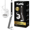 Kaffe - Kaffe Handheld Milk Frother with Stand: Black