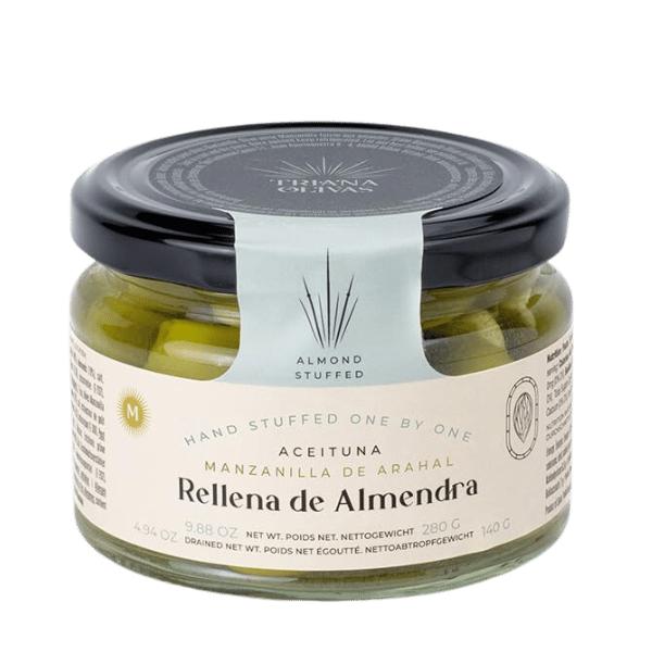 The French Farm - Triana Olivas Almond stuffed Manzanilla Olives 9.88oz