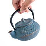 Urban Tokyo - 10oz Cast Iron Tea Pot Hobnail Sky Blue (1/12)