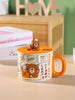 Urban Tokyo - Comic Bear 14oz Mug With Lid and Spoon