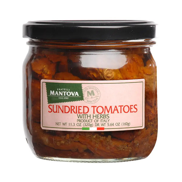 Fine Italian Food - Mantova Sundried Tomatoes with Herbs, 11.3 oz.
