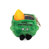 Punchkins - Dumpster Fire Plush Bag Charm  Soft Cuddly Toy Funny Cute