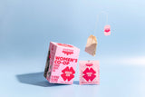 JusTea (No Duties | Ships from CAN/USA) - Hibiscus Glow Tea Bags - Organic, Fair-Trade, Herbal Tea