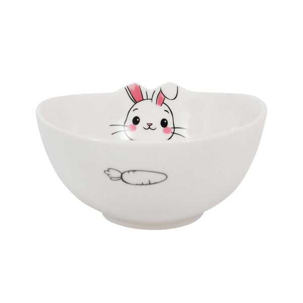 Urban Tokyo - 4.25"Dia Porcelain Rice Bowl Cute Bunny Rabbit (1/36)