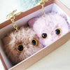 Funteze - Cat PomPom Key Chain: ASSORTED COLOR / ONE SIZE(12)