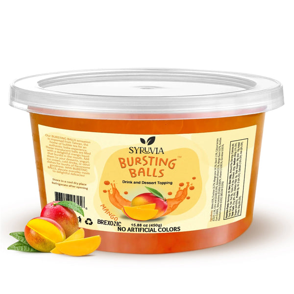 Syruvia - 1 LB Mango Flavored Popping Boba