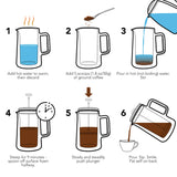 Kaffe - Kaffe French Press Coffee Maker. Double-Wall Stainless Steel
