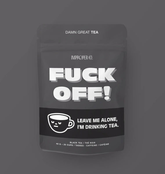 Improper Co. (No duties | Ships from CAN/USA) - Fuck Off! Black tea, 20 Servings, Flavoured Tea Blend